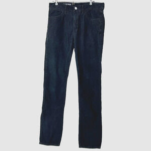 Save Khaki United Corduroy Pants Mid Rise Straight Leg Cotton Black Men's 30